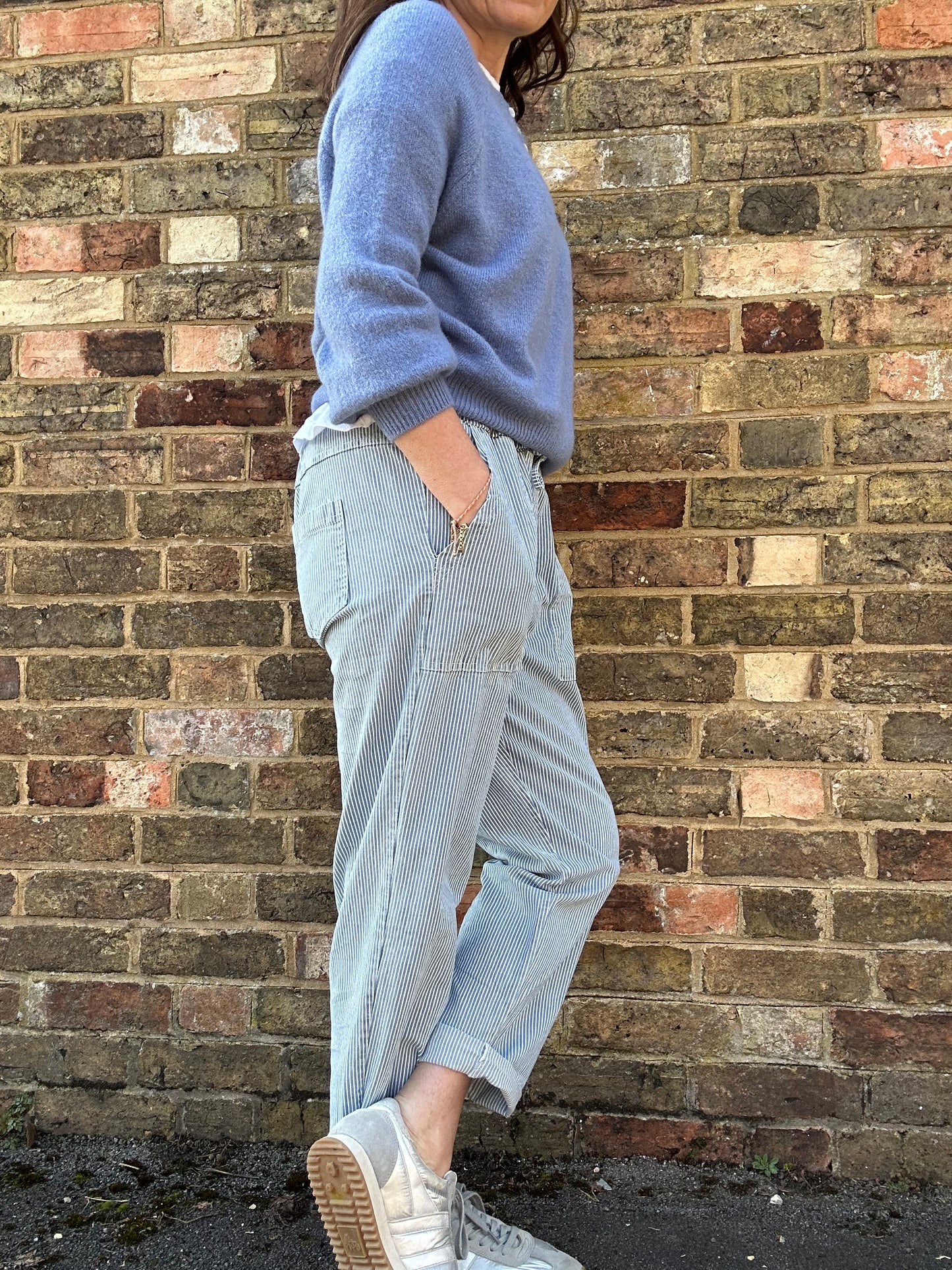 Libby striped cotton joggers