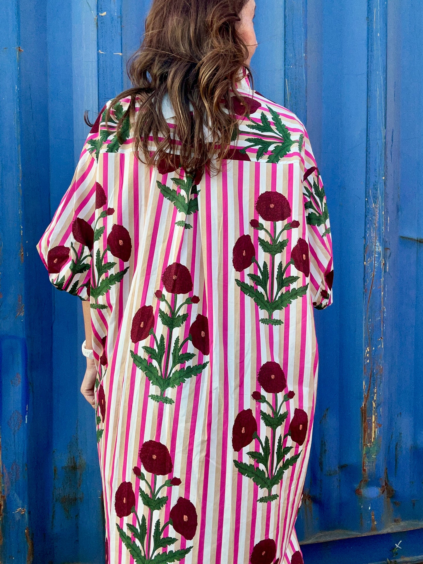 Poppy shirt dress - Pink