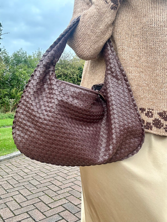 Paxton woven bag - Coffee