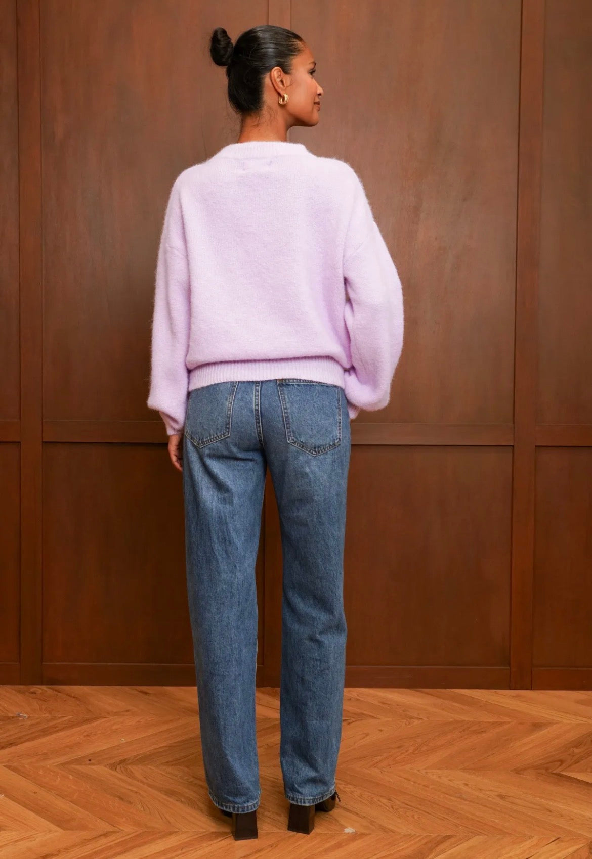 Mae round neck sweater - Lilac