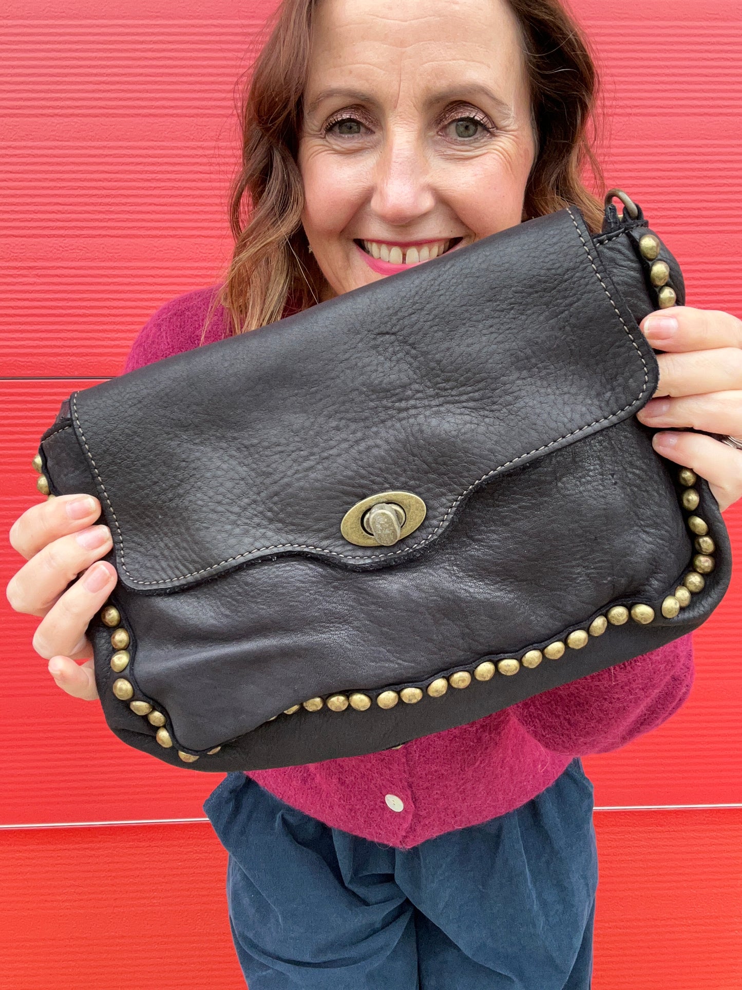 Melissa vintage leather bag - Black