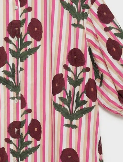 Poppy shirt dress - Pink