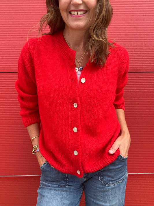 Jenni cardigan - Flaming Red