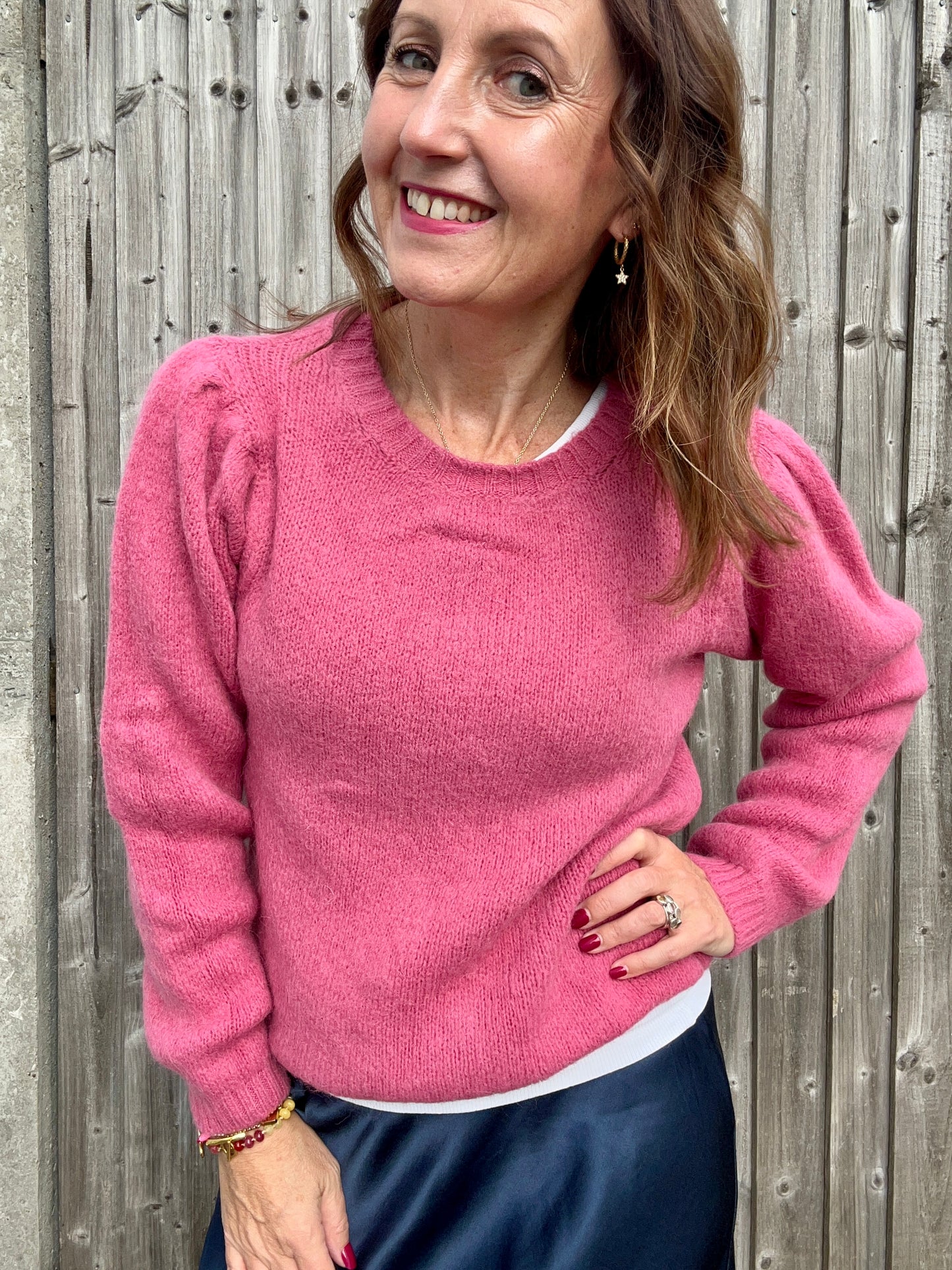 Willa simple sweater - Pink Crush