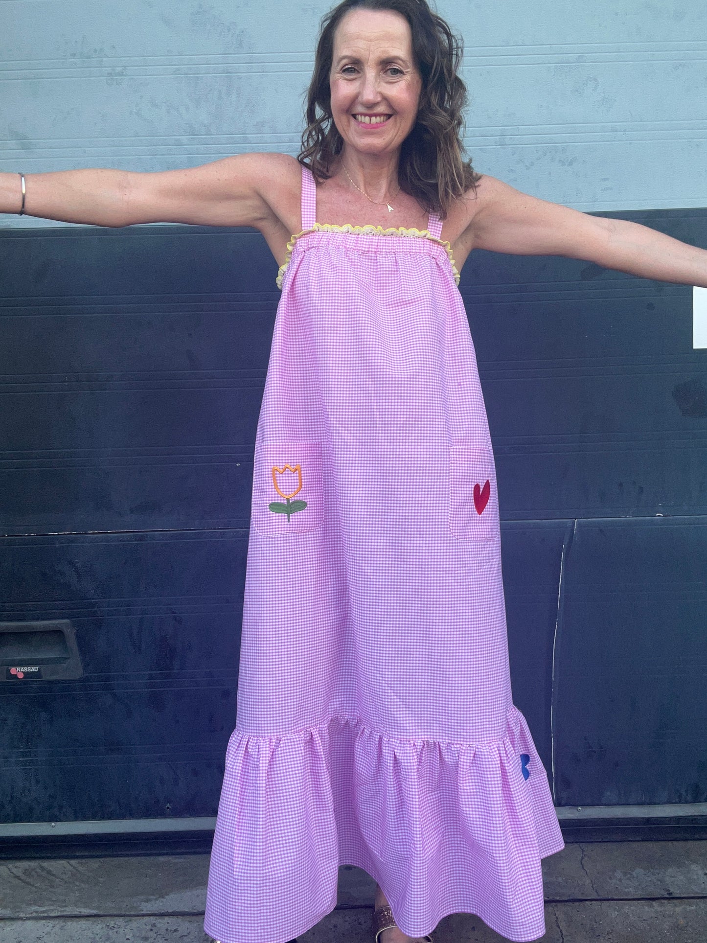 Petal sun dress -  Pink