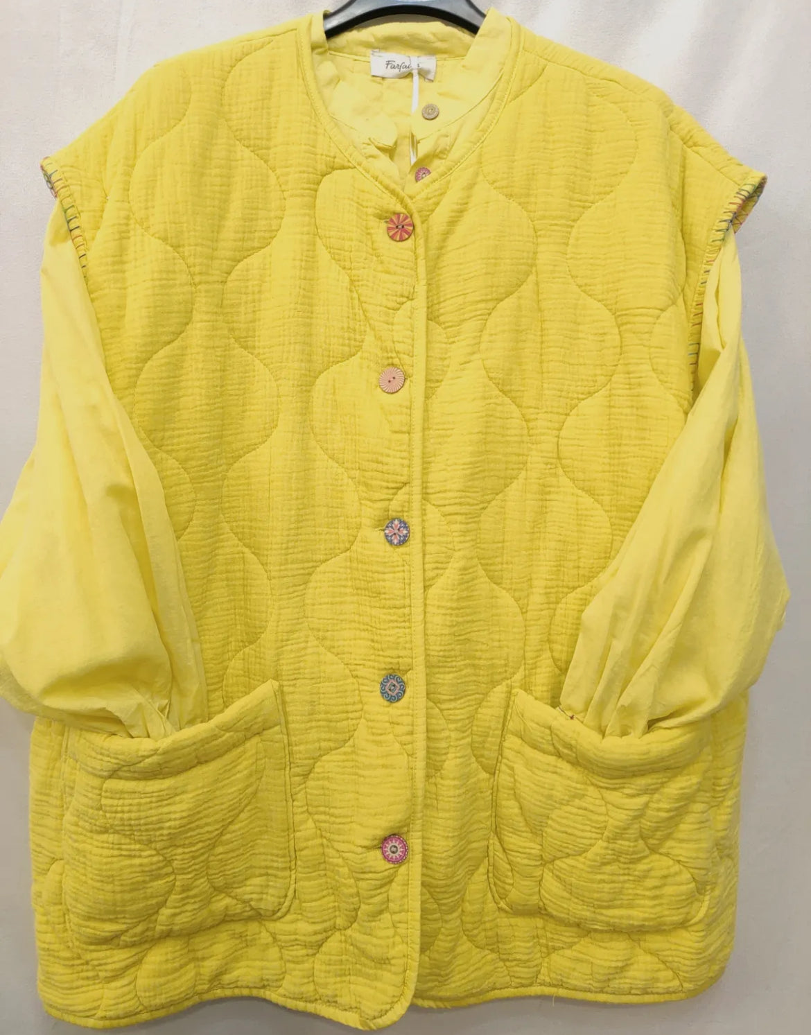 Livia Pocket Waistcoat - Hot Lemon