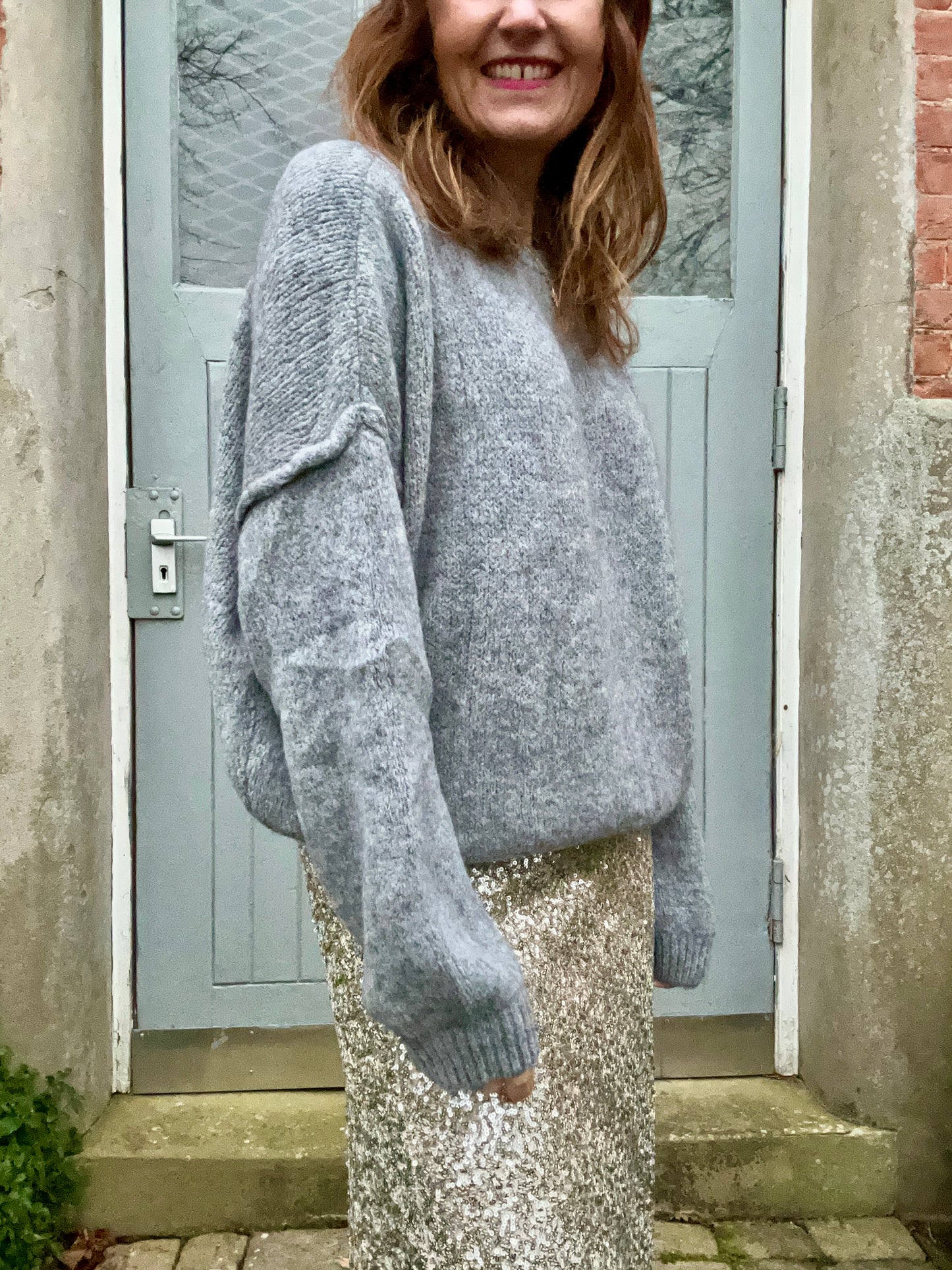 Gwen slouchy sweater - Grey
