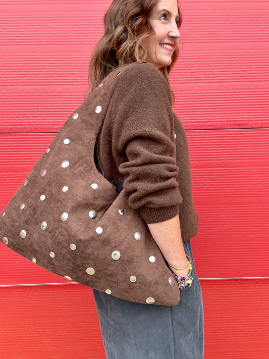 Tallulah studded bag - Brown