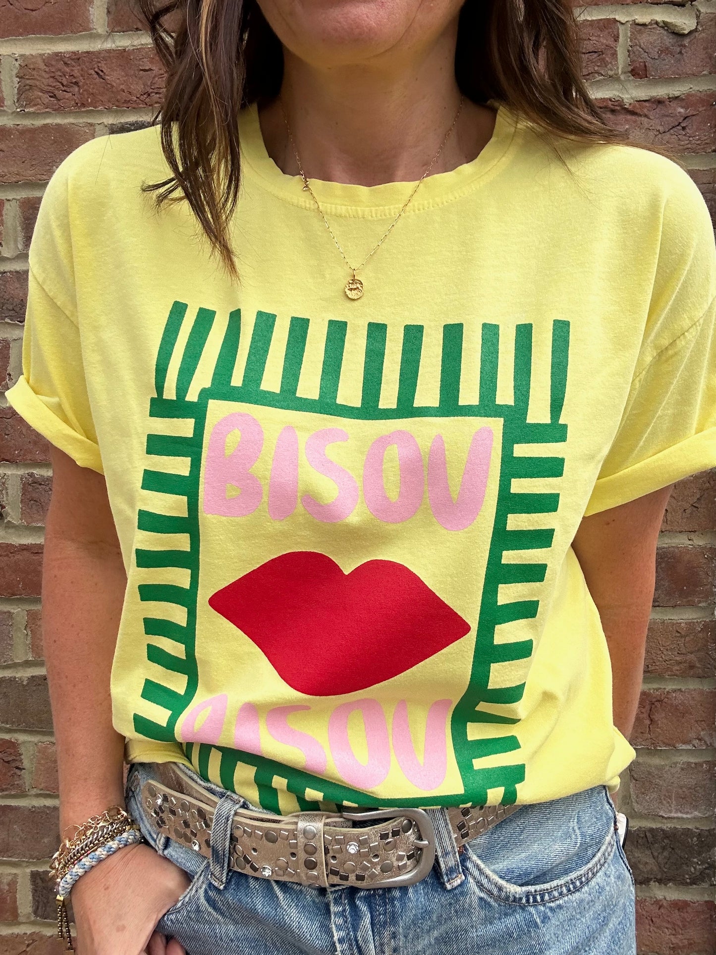 Bisou T-Shirt - Yellow