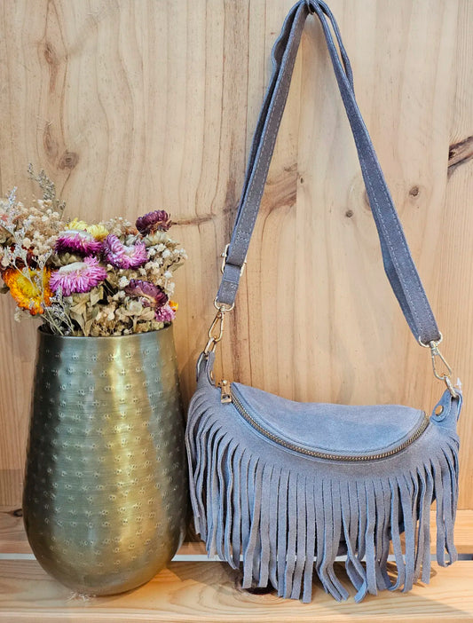 Shelby tassel bumbag - Grey