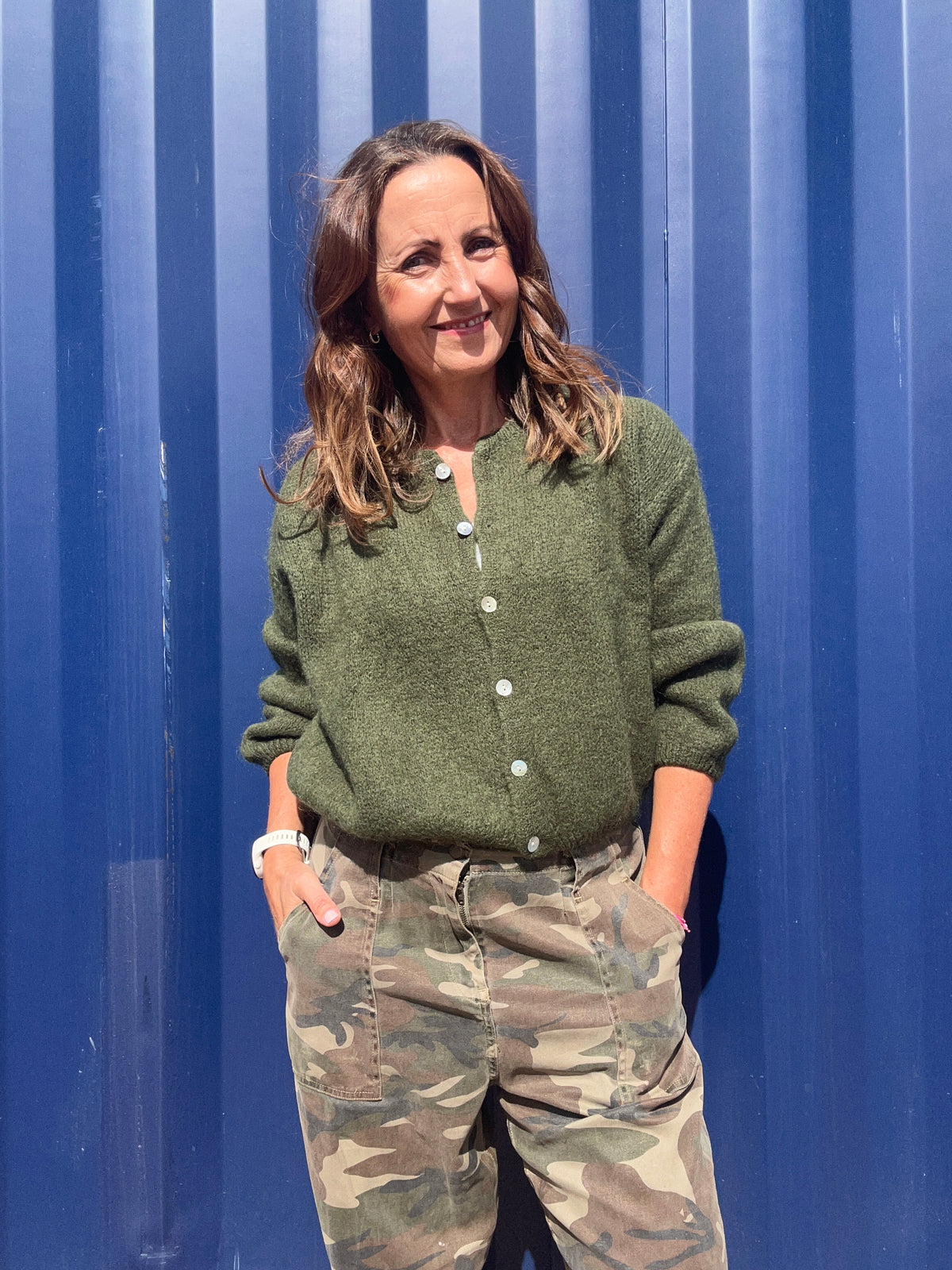 Beattie cardigan - Army Green