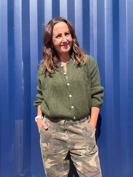 Beattie cardigan - Army Green