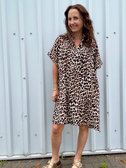 Hester leopard tunic