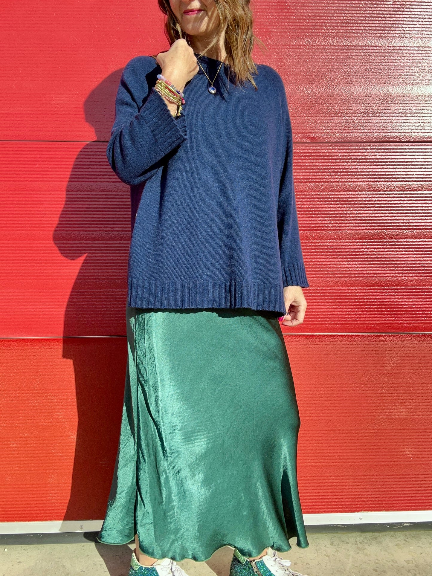 Philly satin skirt - Green