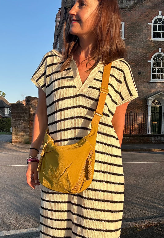 Daphne zipper crossbody bag - Yellow