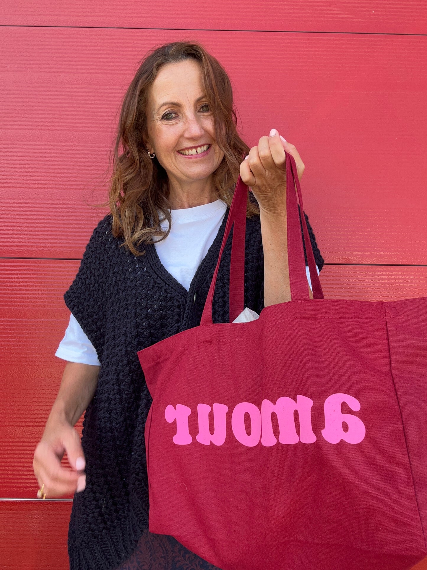 Amour tote bag - Plum / Pink