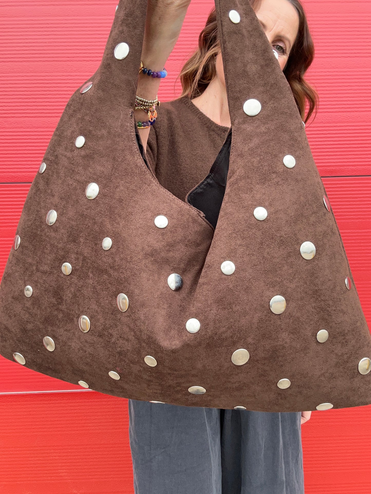 Tallulah studded bag - Brown