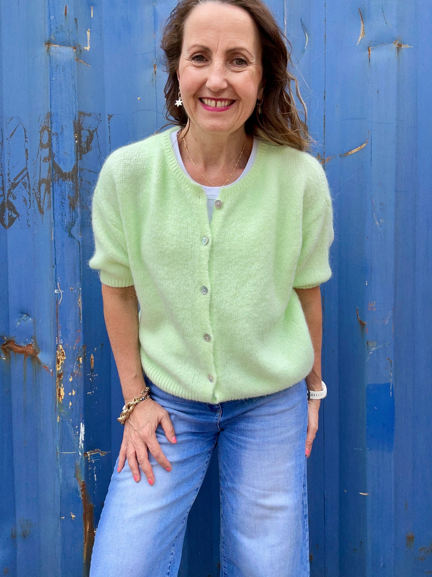 Belle cardigan - Lime