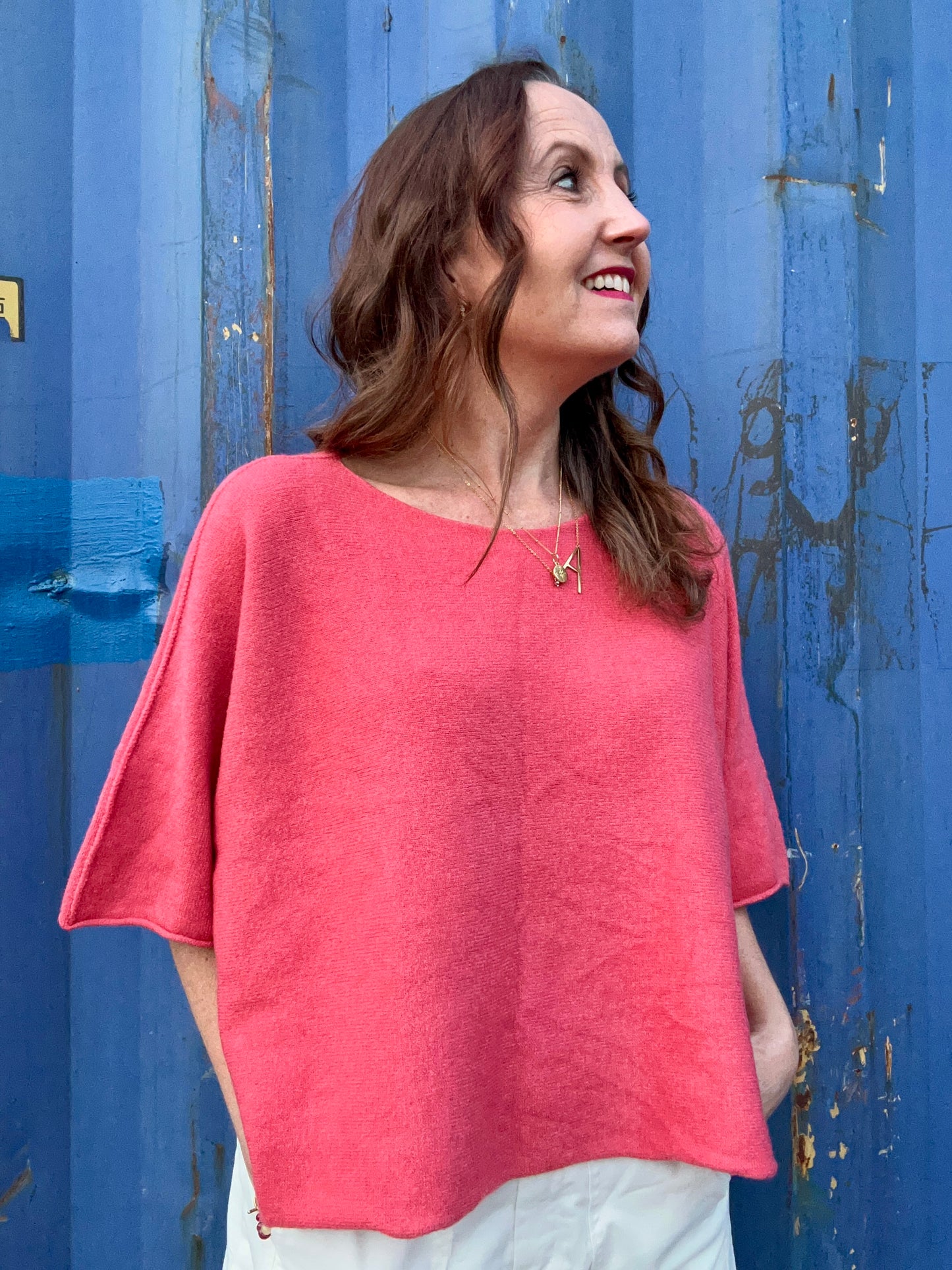 Frankie slouchy knit - Terracotta