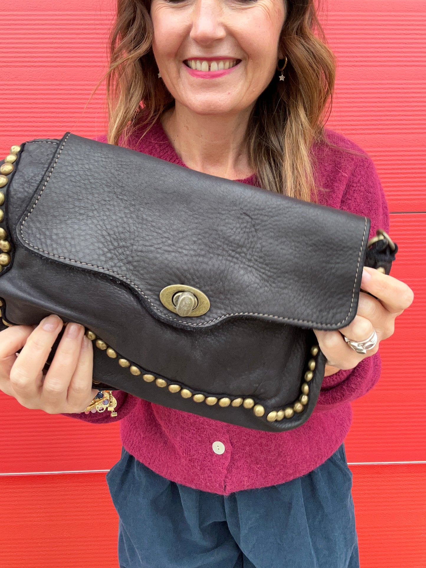 Melissa vintage leather bag - Black