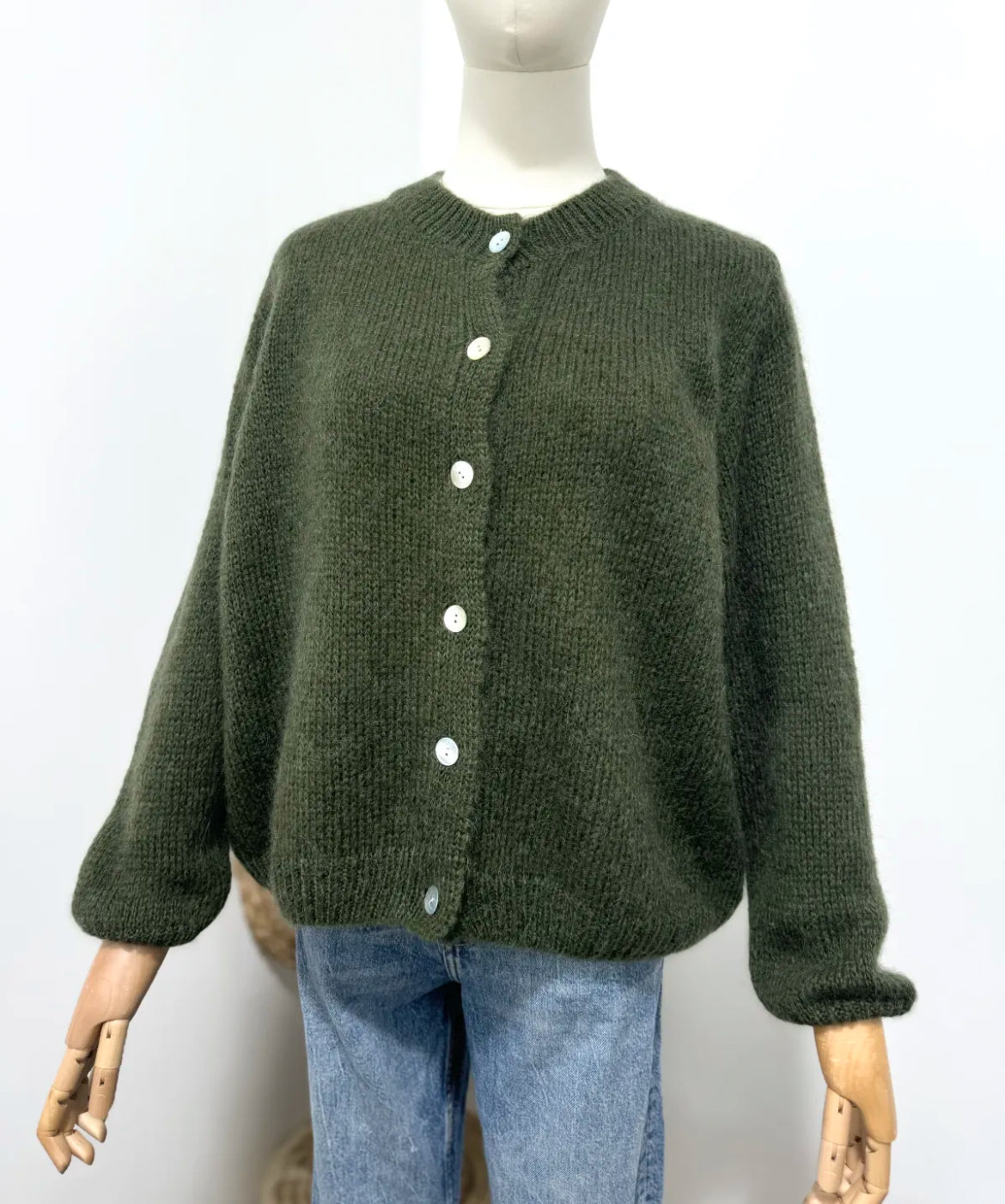Jenni cardigan - Army Green