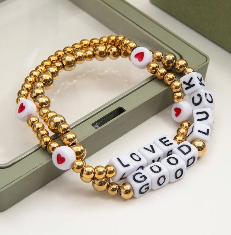 Love is golden bracelet