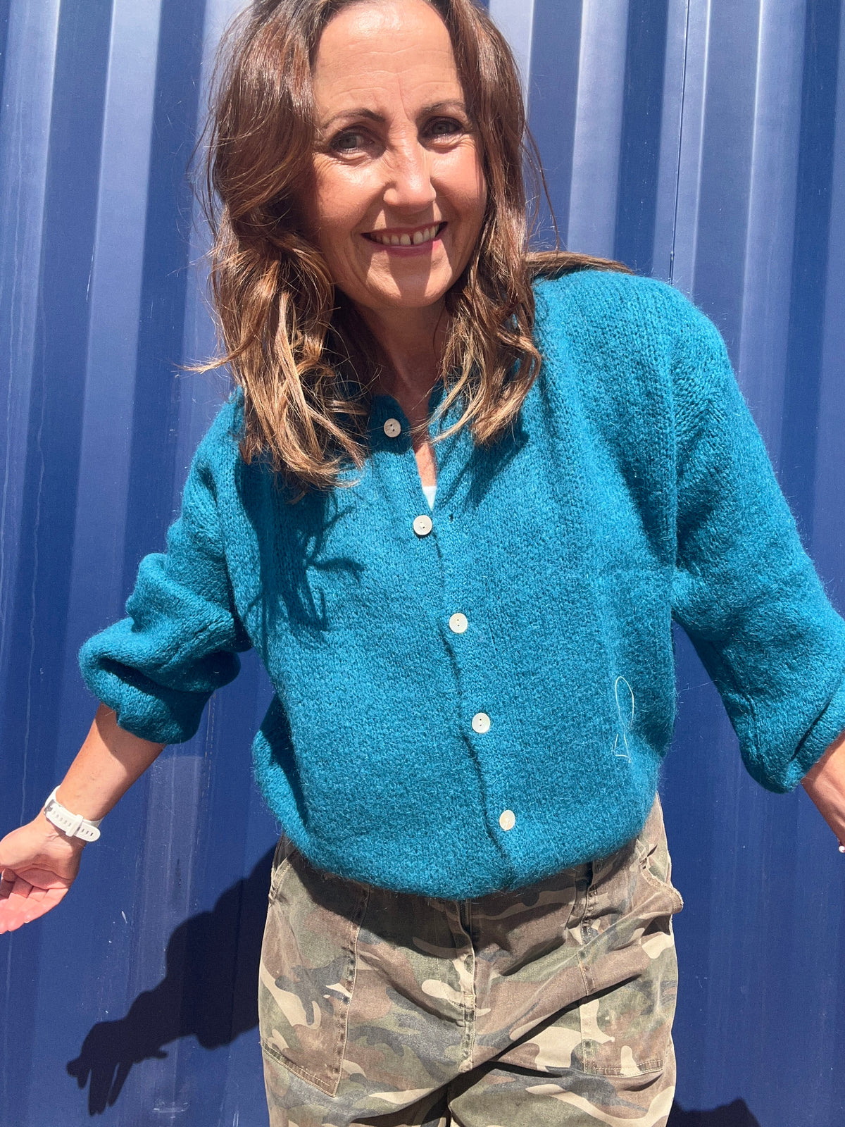 Beattie cardigan - Peacock