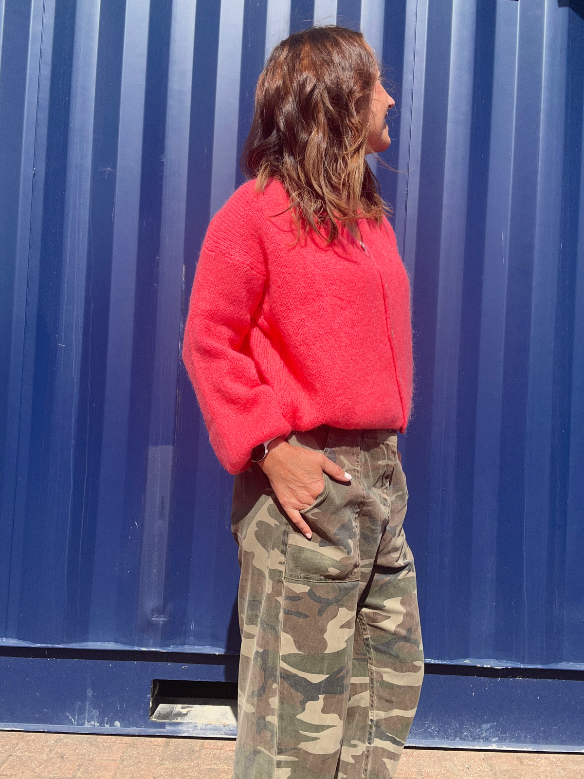 Beattie cardigan - Coral