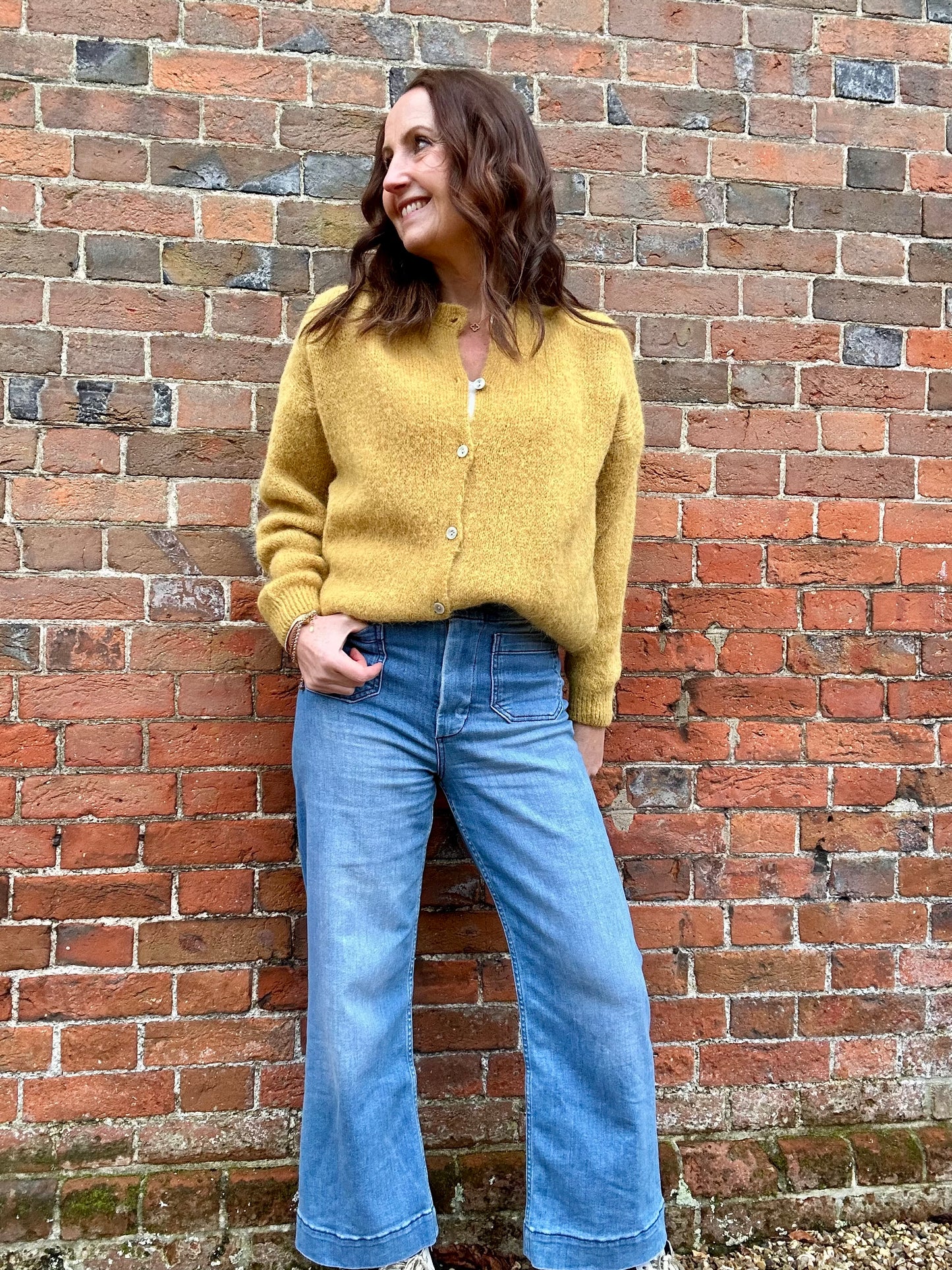 Juno cardigan - Mustard