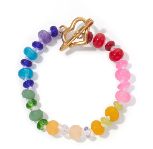 Geronimo bracelet - Rainbow Heart