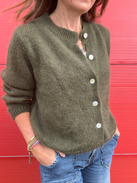Jenni cardigan - Army Green