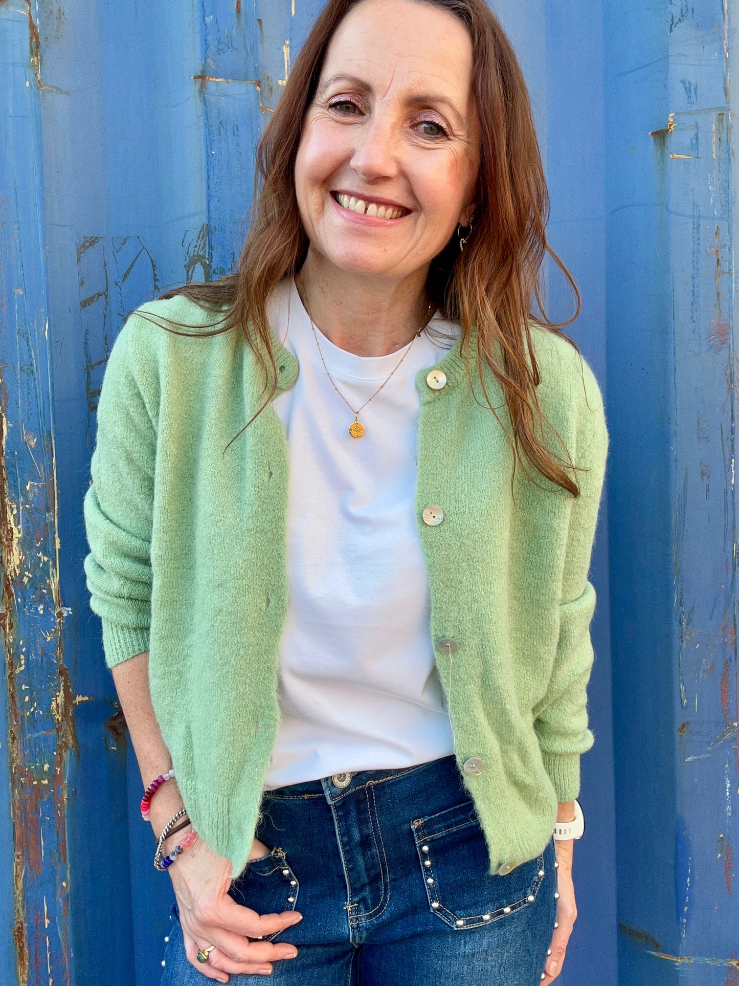 Lumi cardigan - Matcha Green