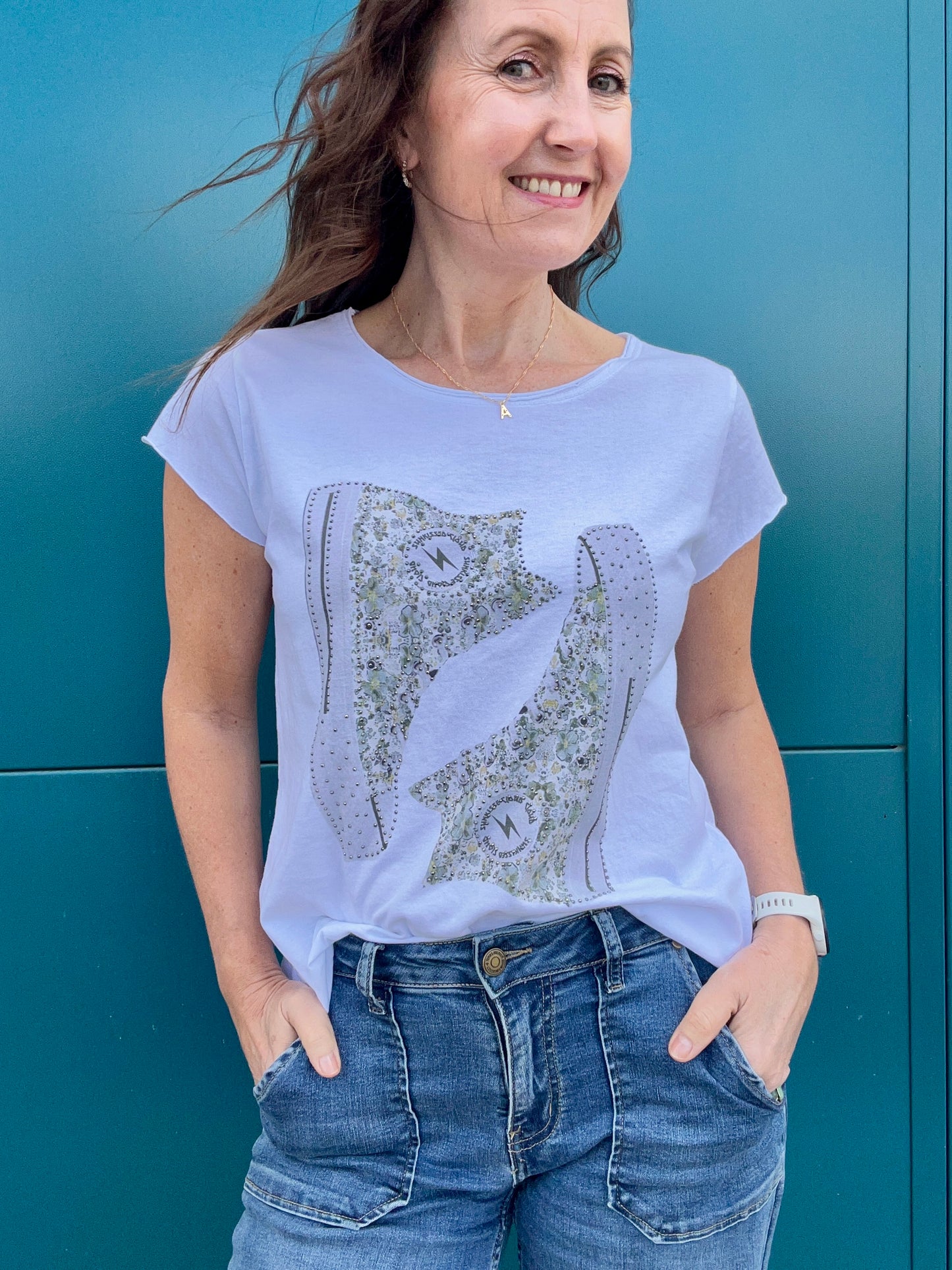Liberty print tee - Green