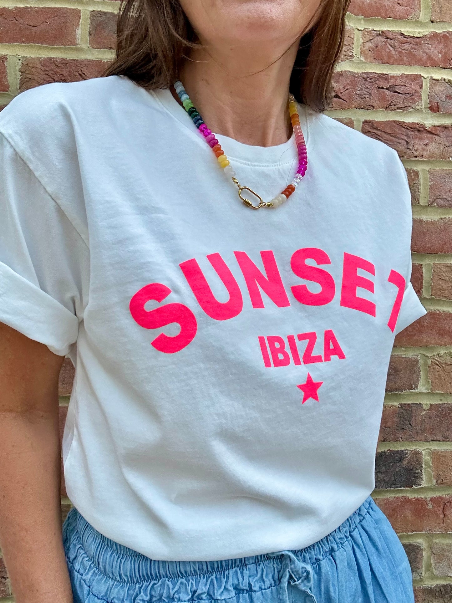 Sunset Ibiza t-shirt - White