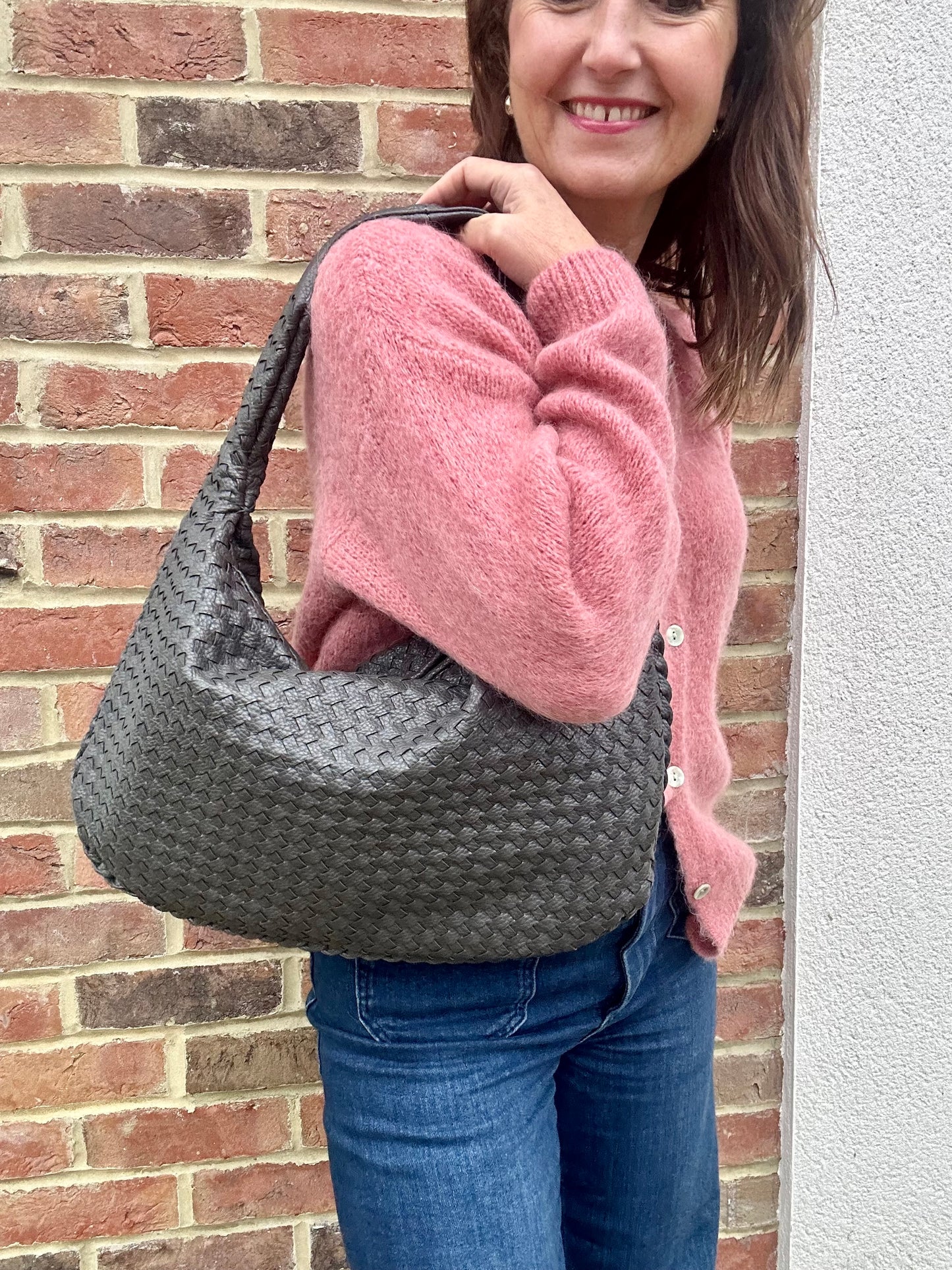 Paxton woven bag - Grey