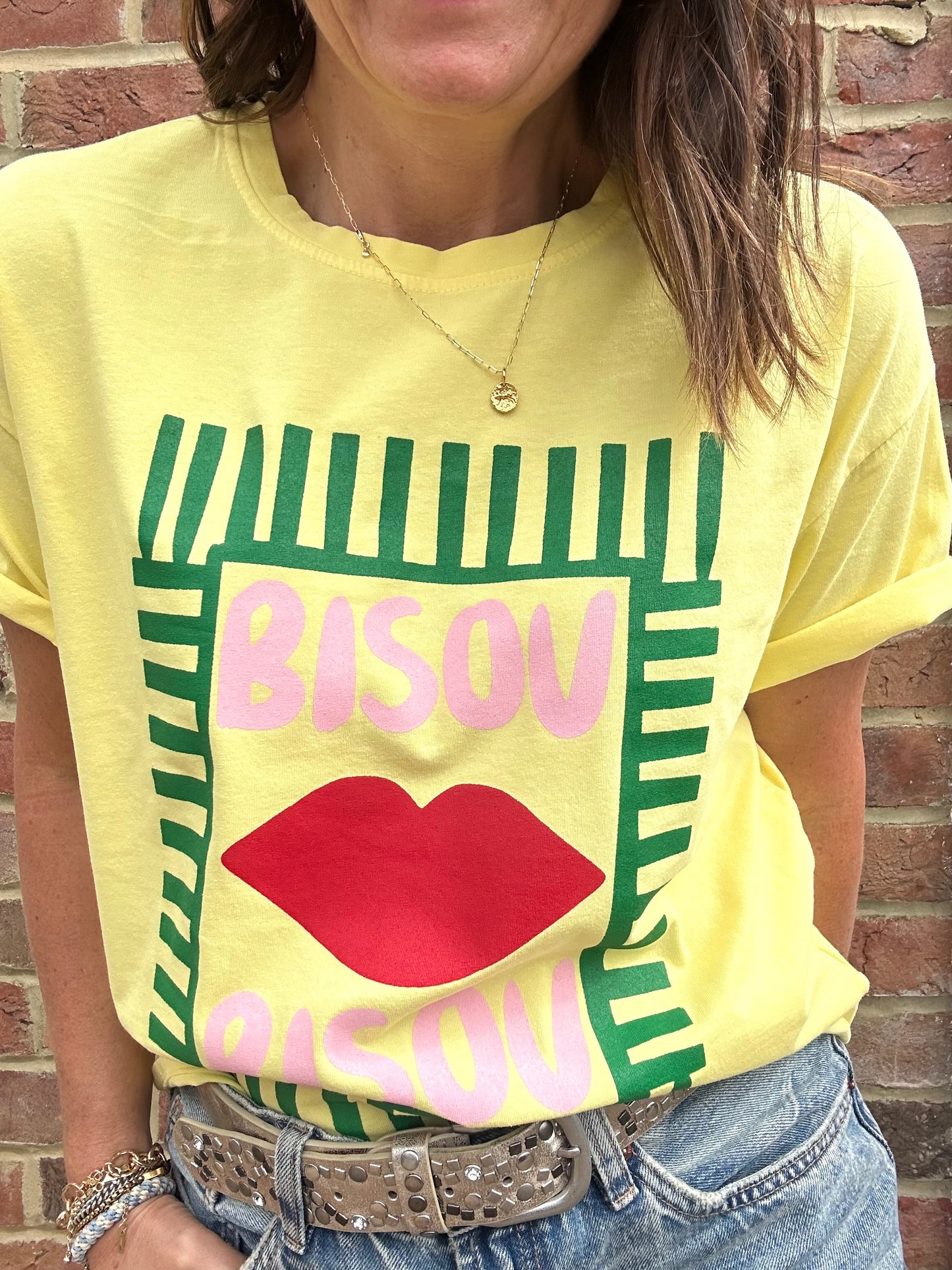 Bisou T-Shirt - Yellow