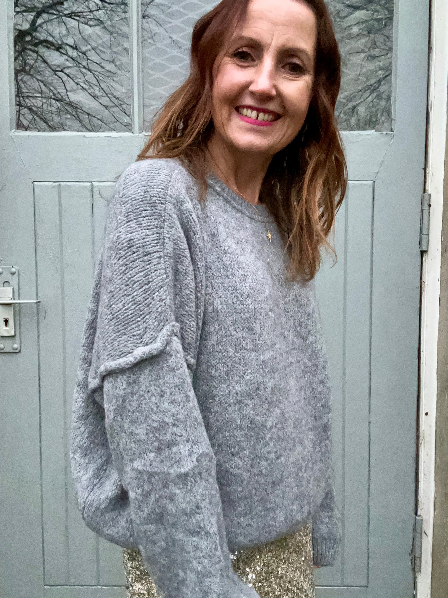 Gwen slouchy sweater - Grey