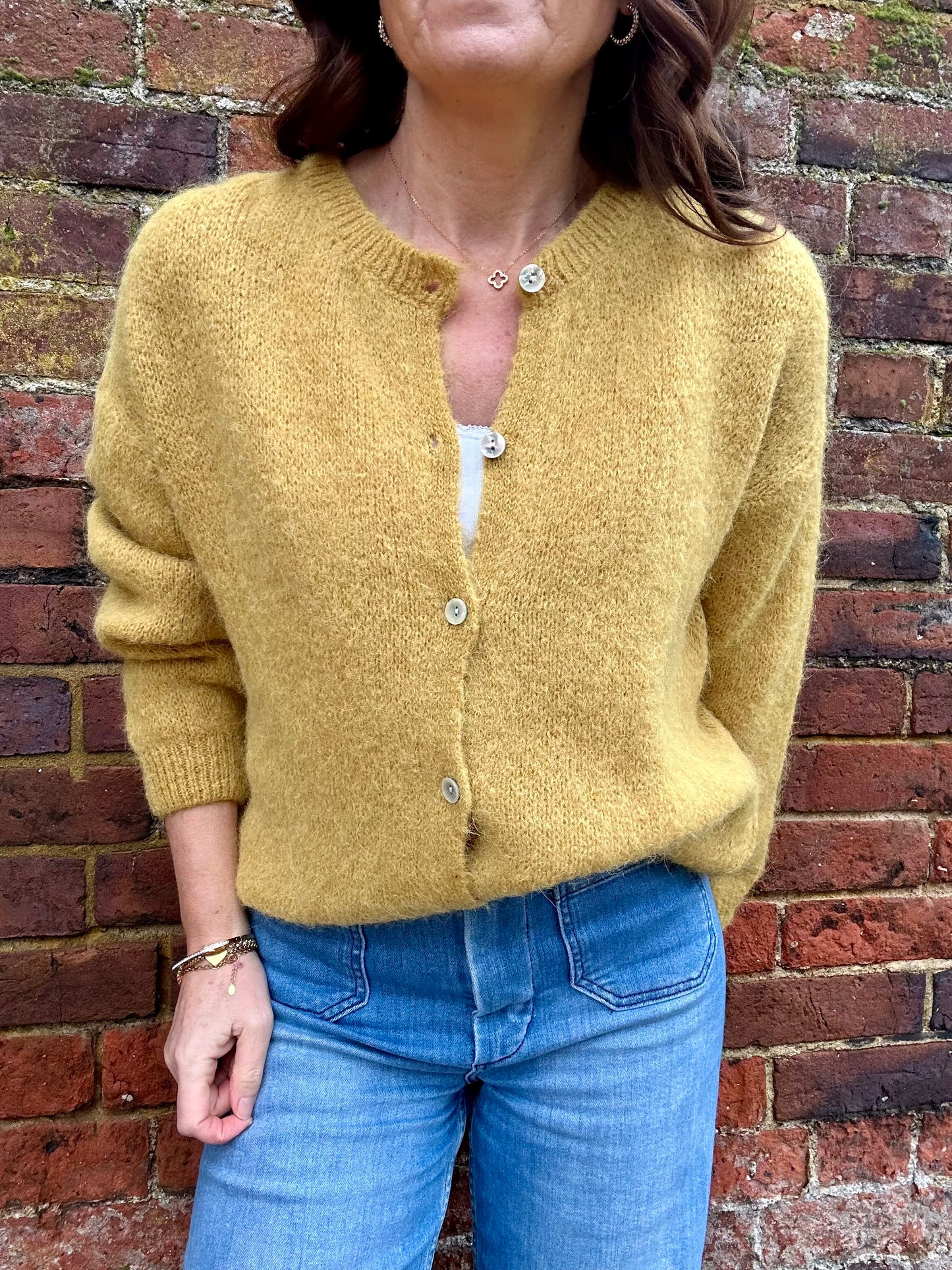 Juno cardigan - Mustard