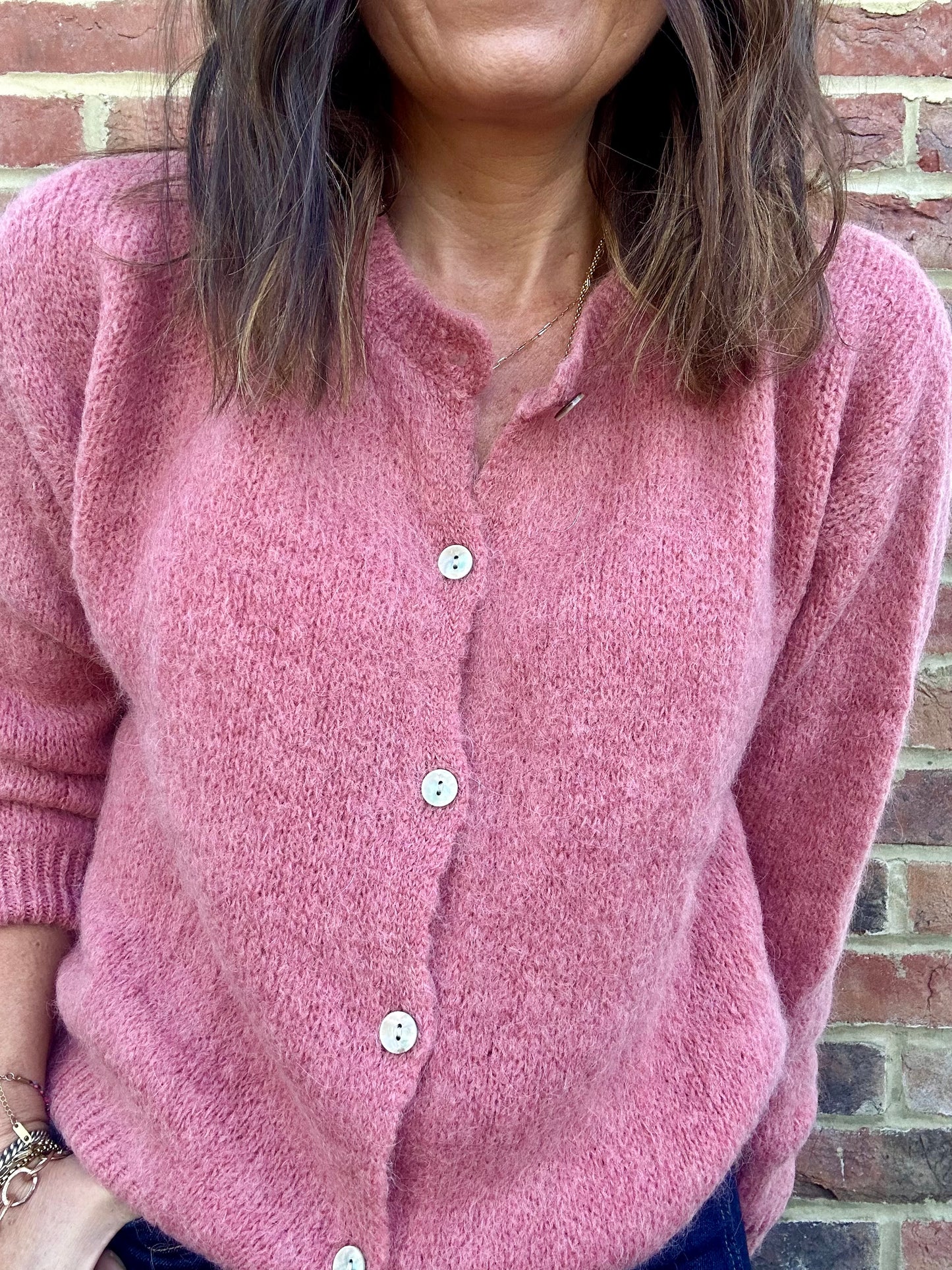 Juno cardigan - Old Rose