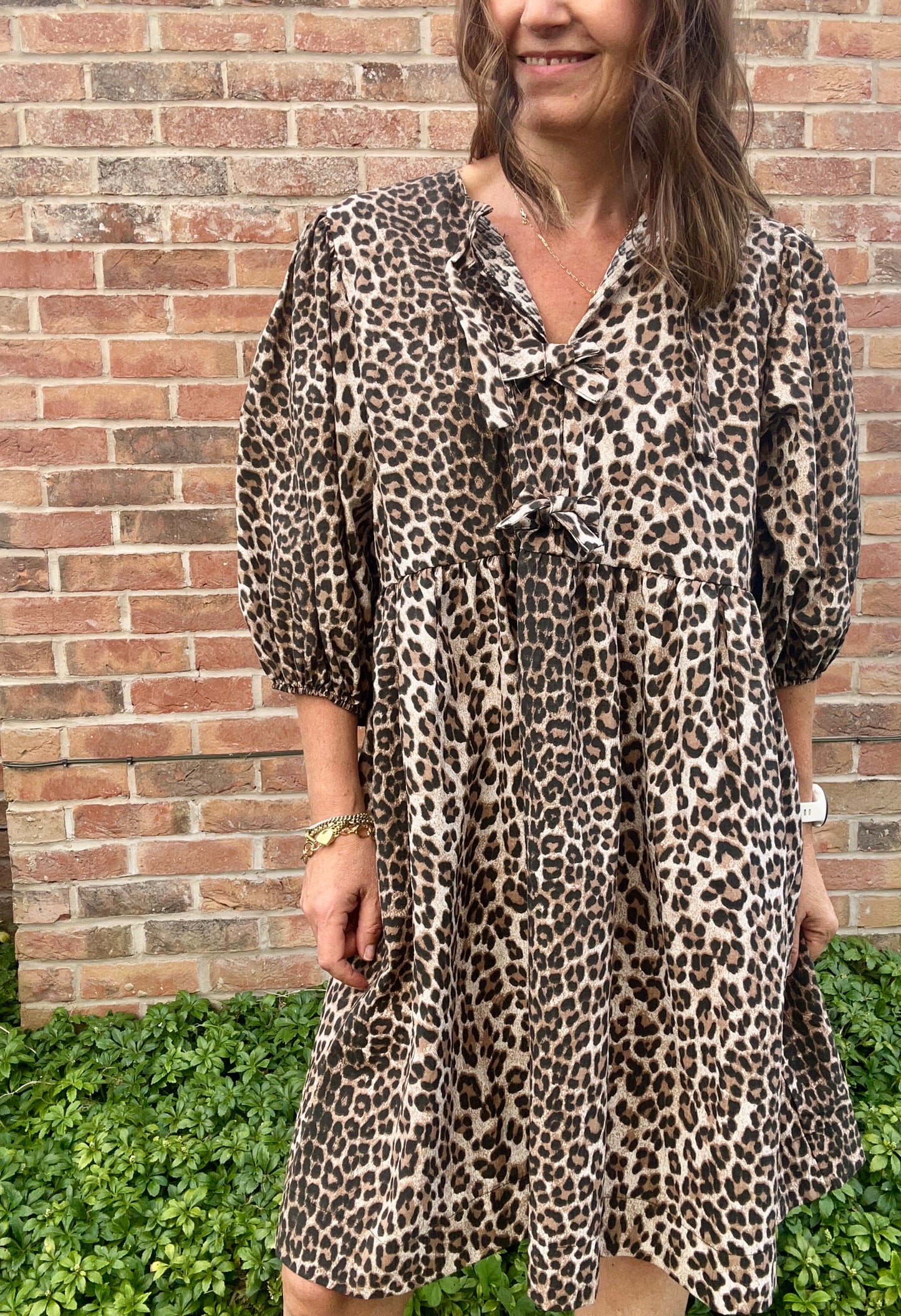 Cece leopard dress