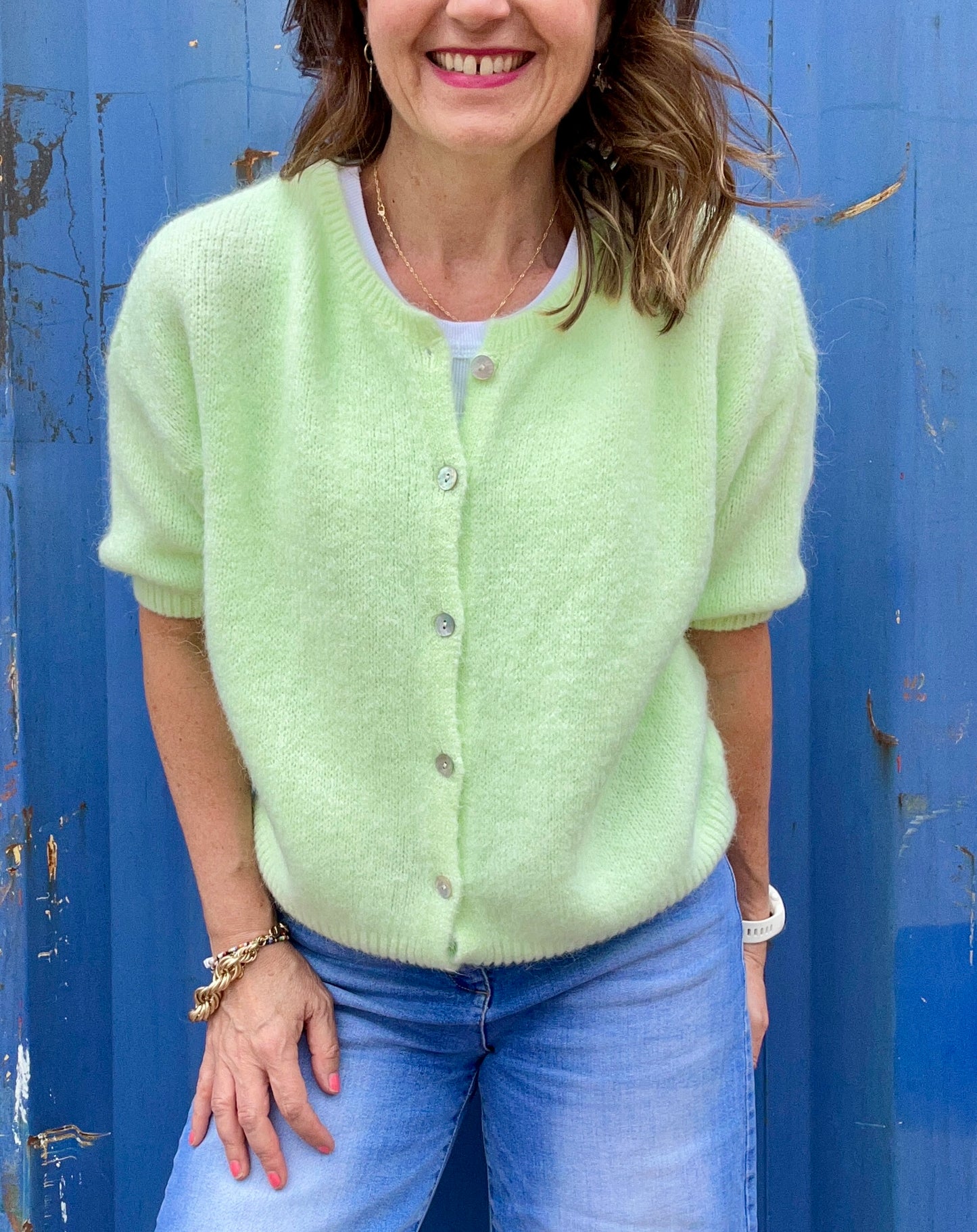 Belle cardigan - Lime