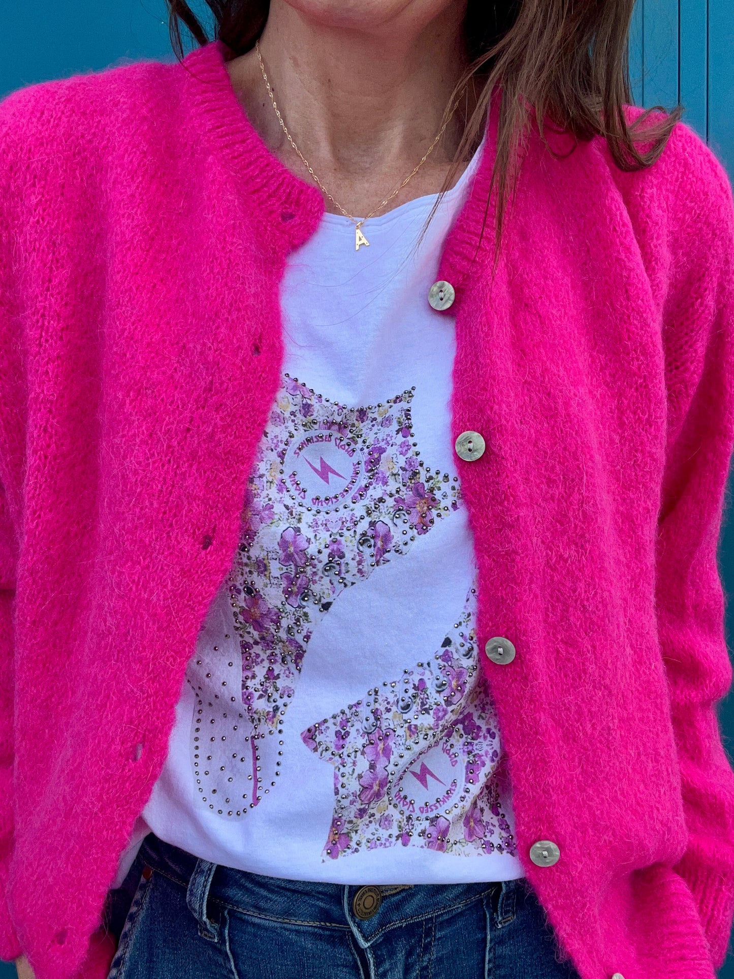 Liberty print tee - Pink