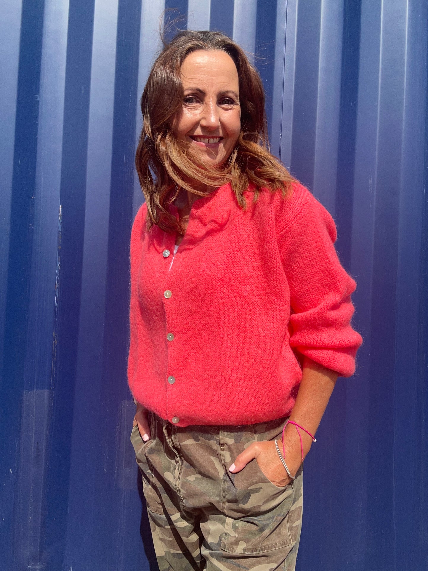 Beattie cardigan - Coral