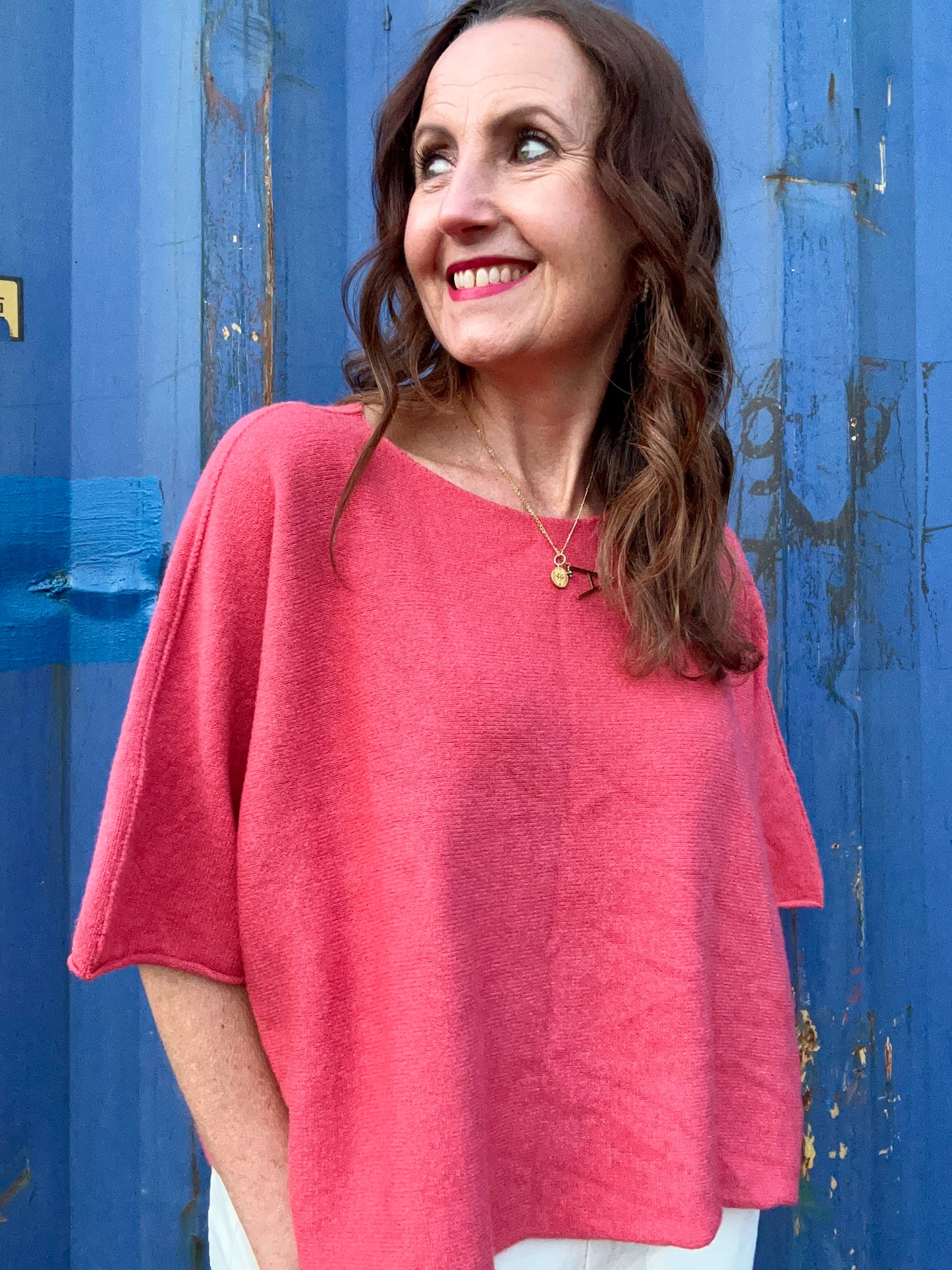 Frankie slouchy knit - Terracotta