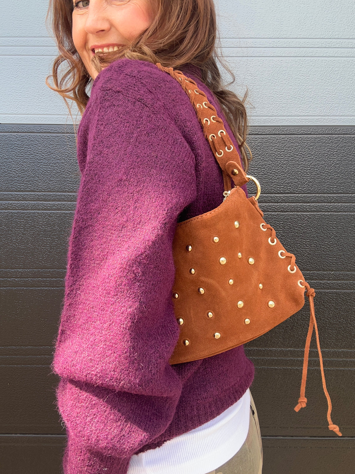 Nixx studded bag - Tan