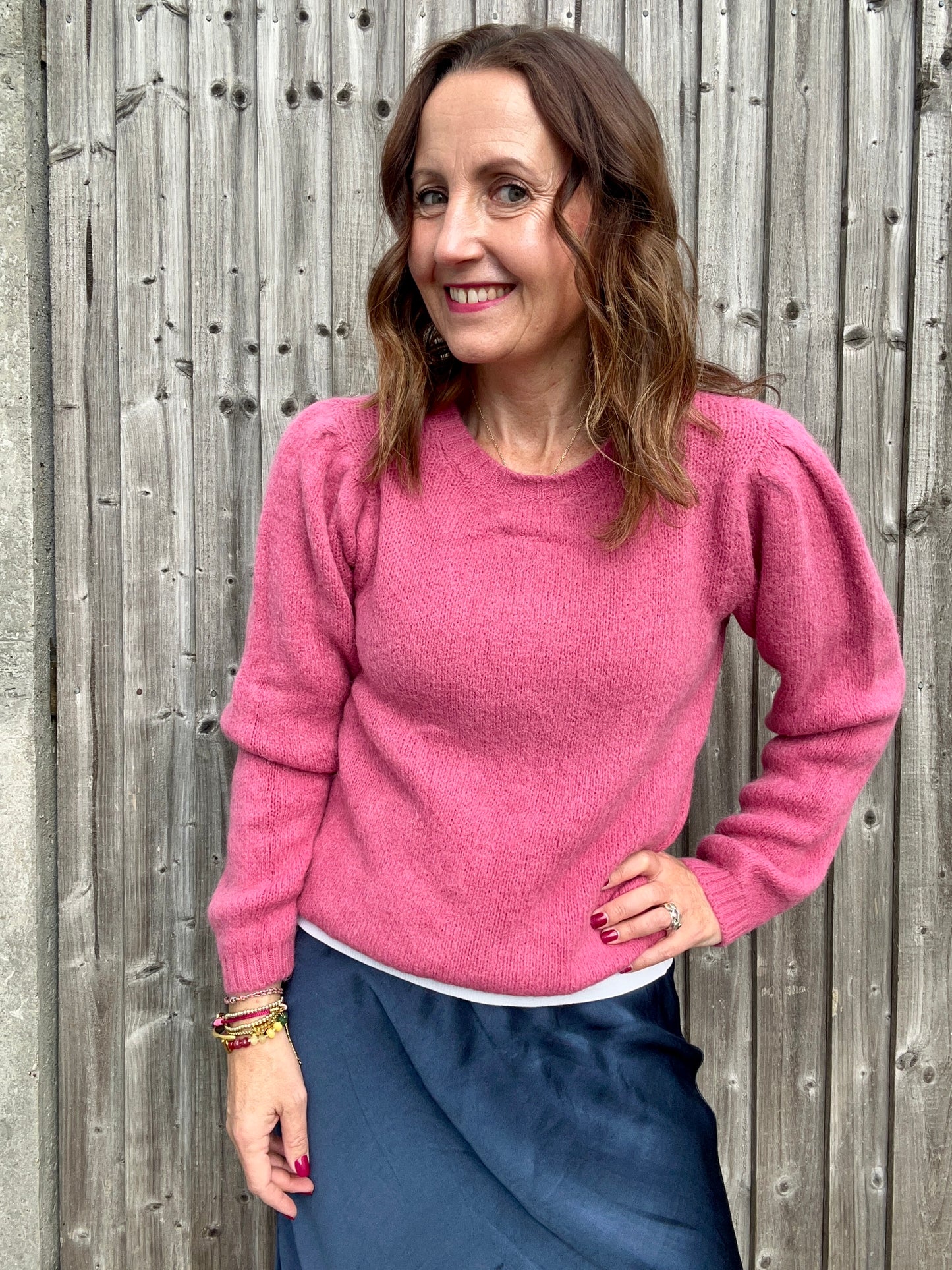 Willa simple sweater - Pink Crush