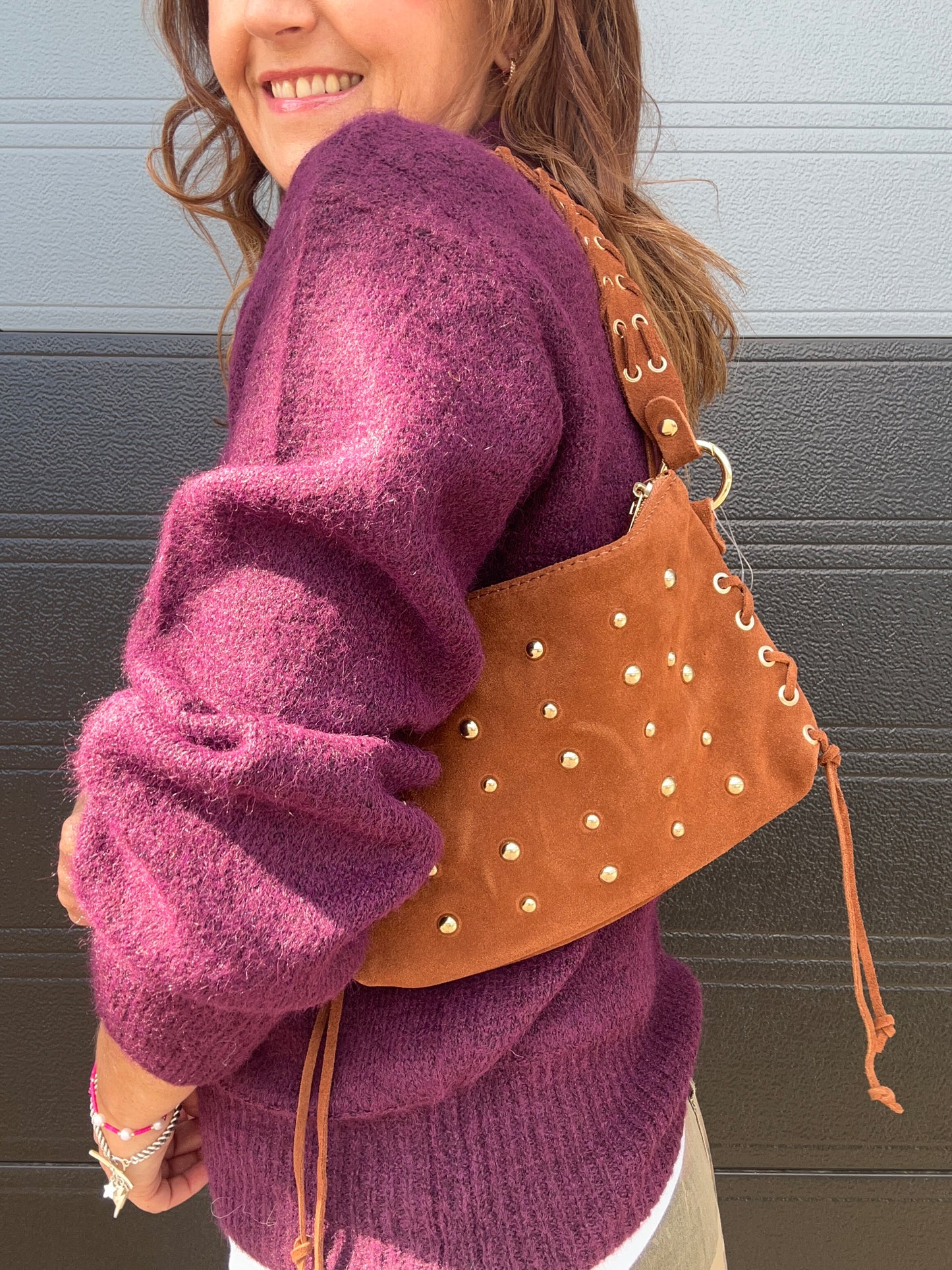 Nixx studded bag - Tan