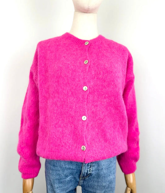 Juno cardigan - Hot Pink
