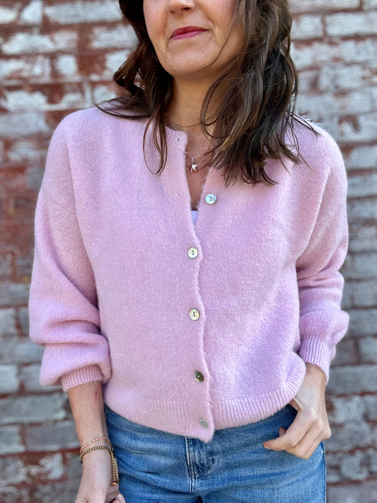 Lumi cardigan - Pastel Pink