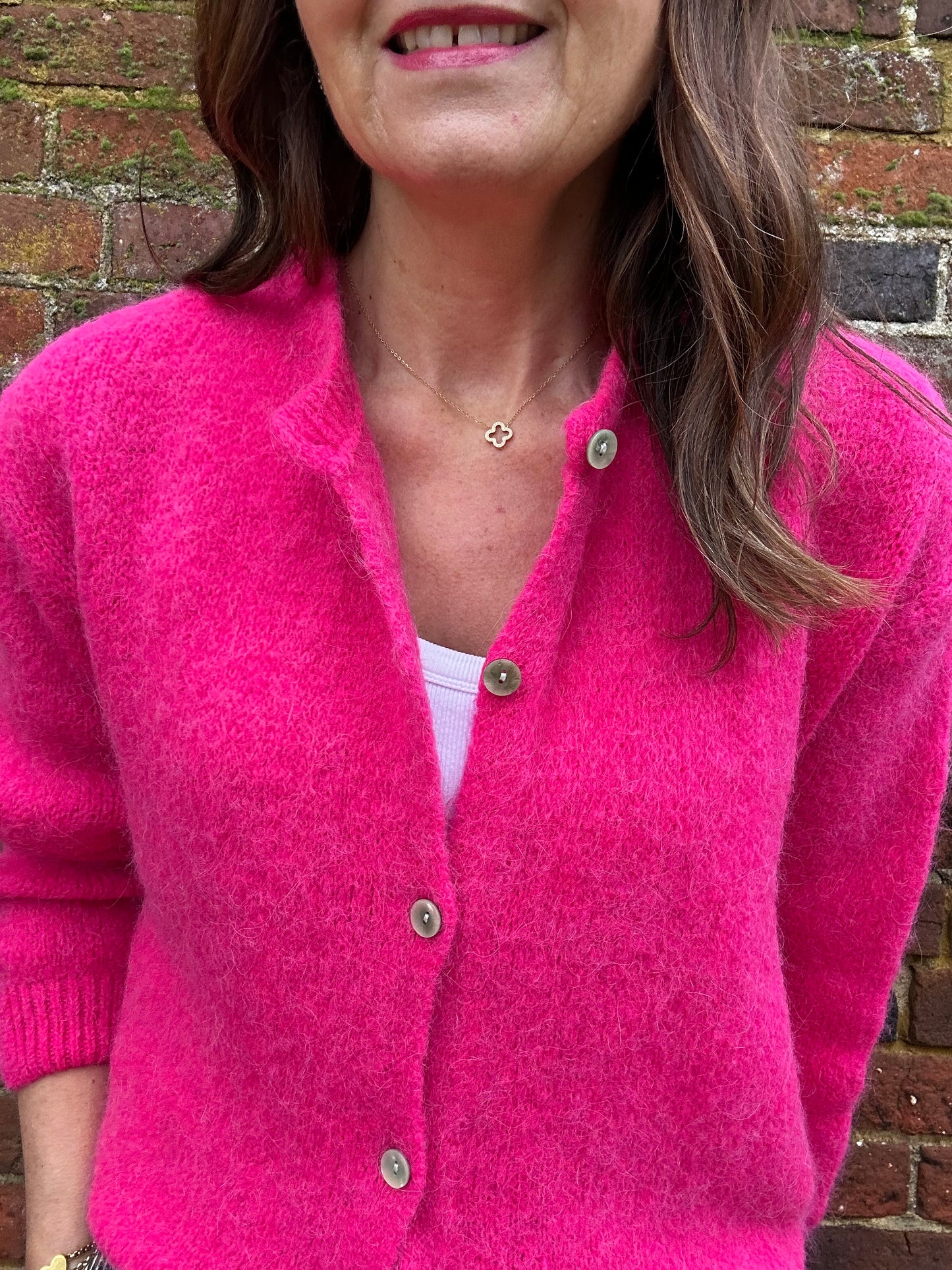 Juno cardigan - Fuchsia